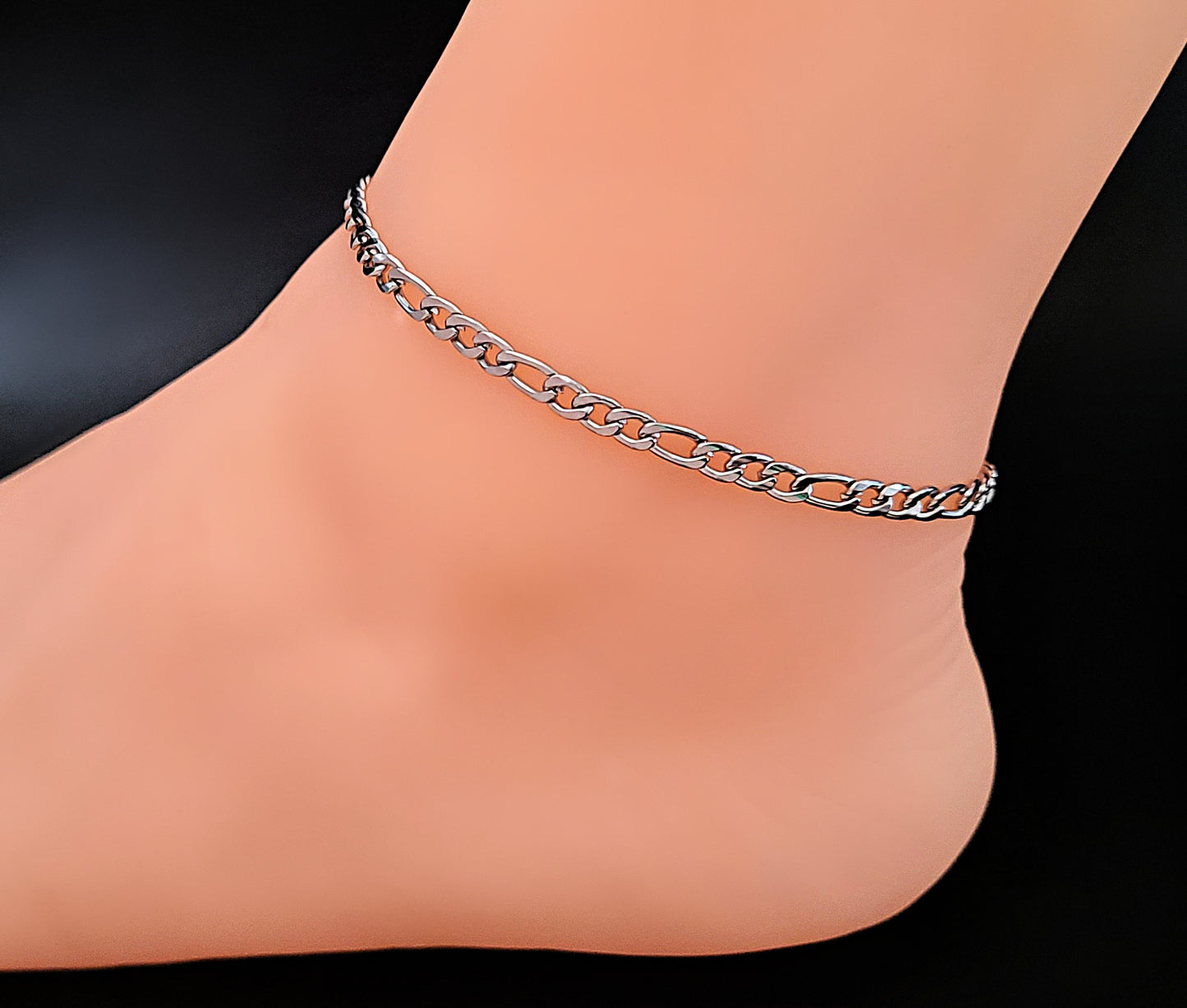 Stainless Steel Figaro Anklet