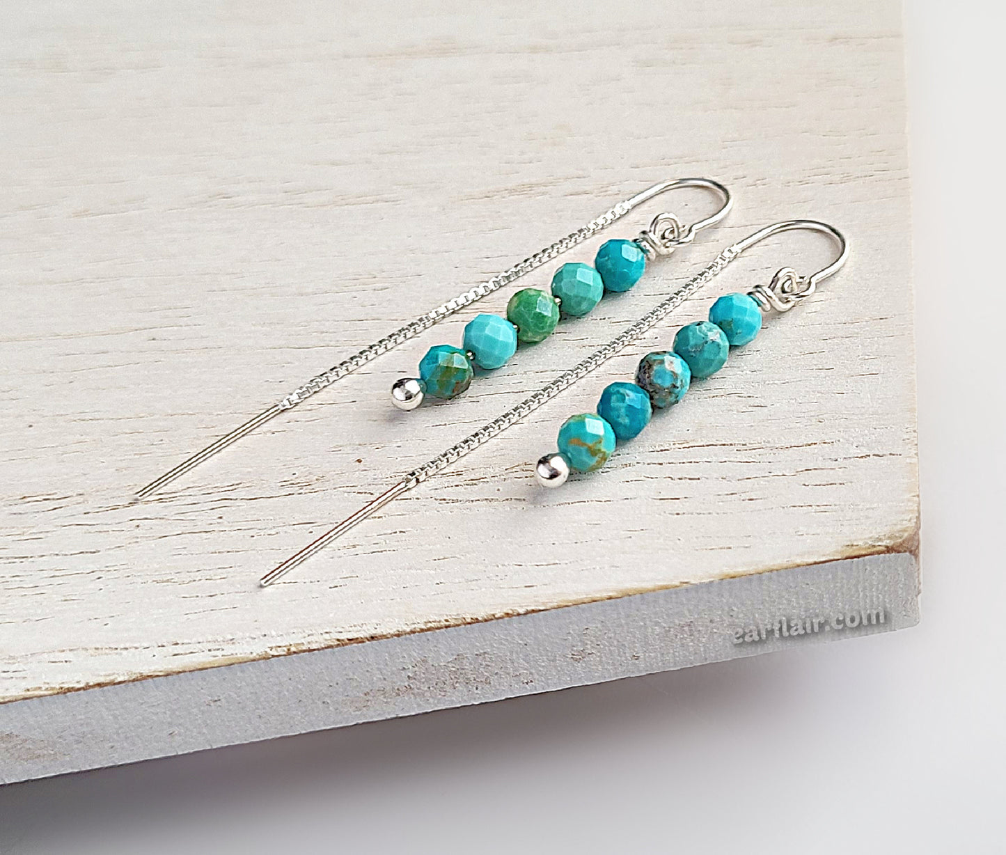 Sterling Silver Turquoise Threader Earrings