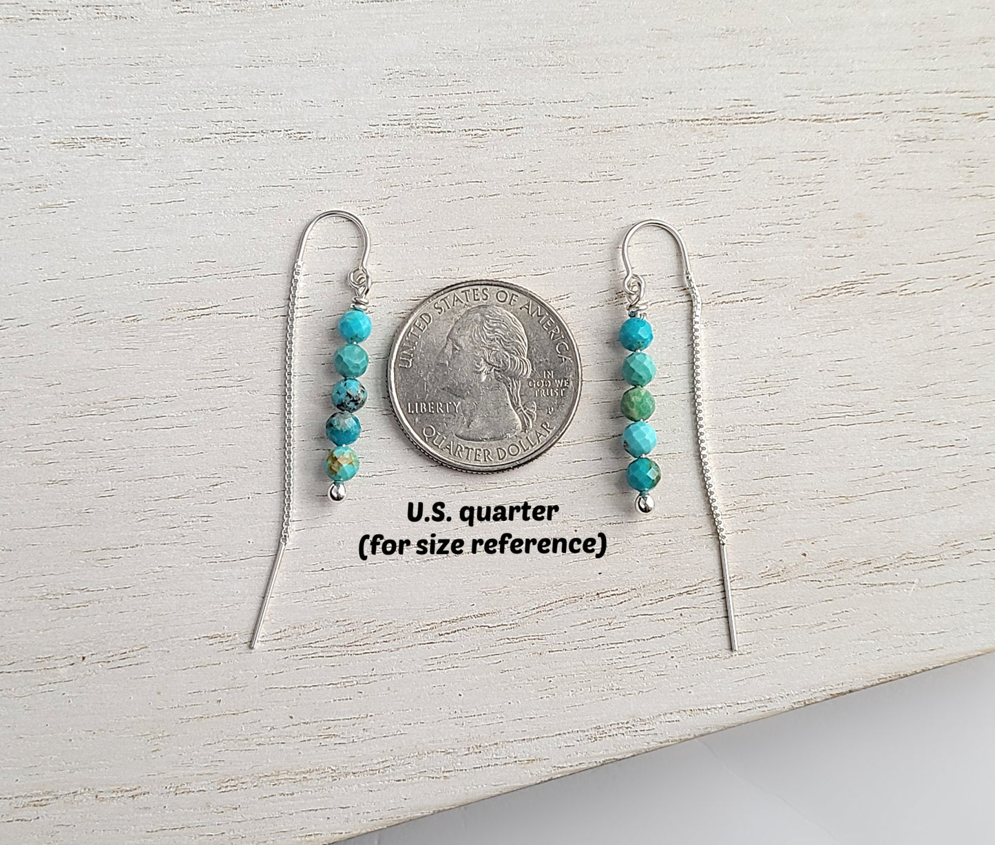 Sterling Silver Turquoise Threader Earrings