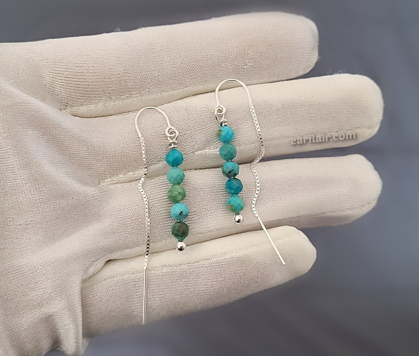 Sterling Silver Turquoise Threader Earrings