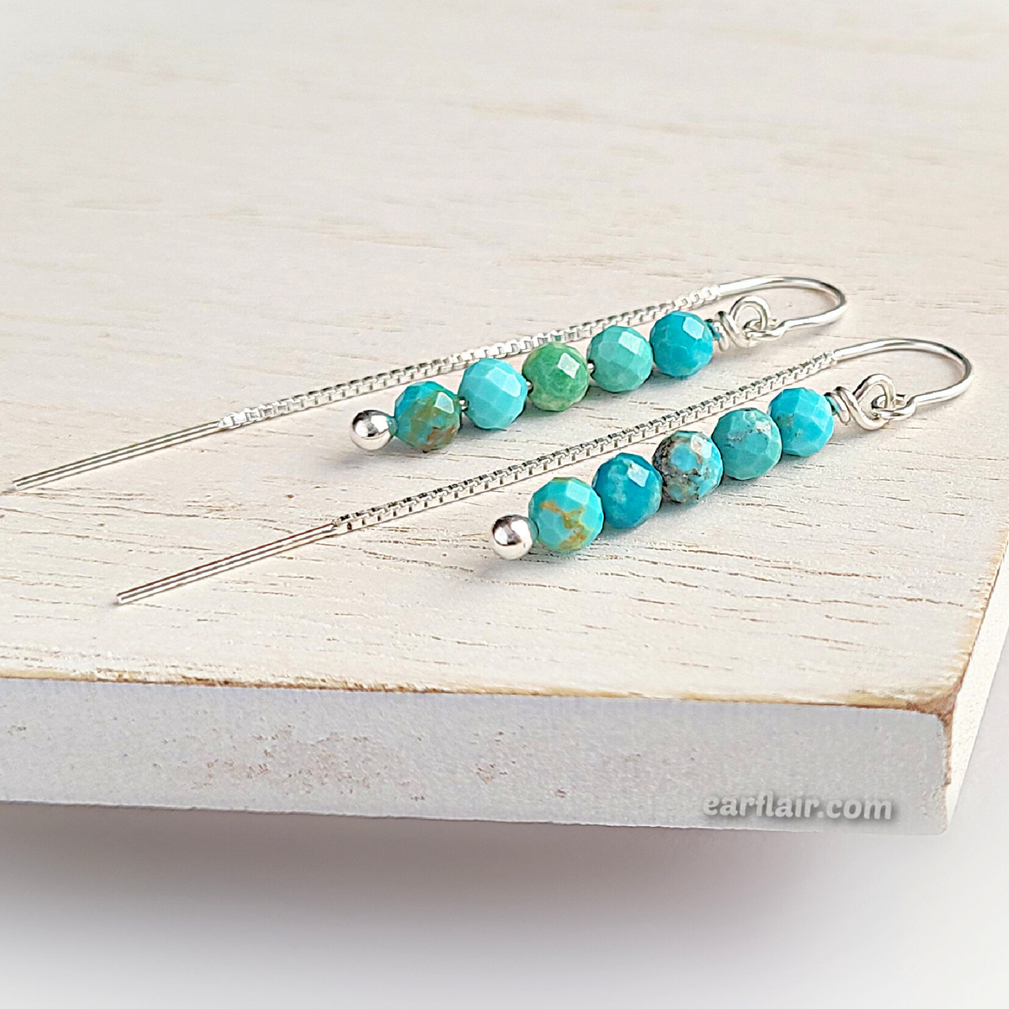 Sterling Silver Turquoise Threader Earrings