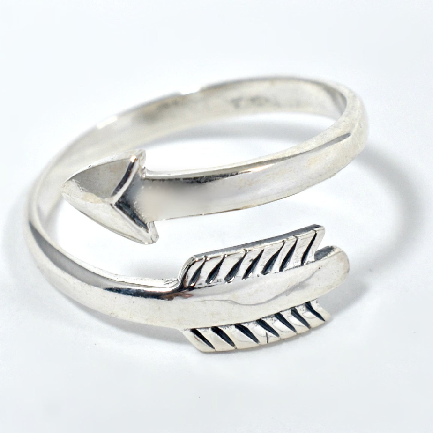 Sterling Silver Adjustable Arrow Ring