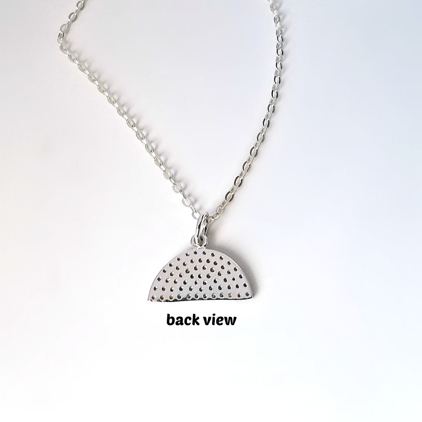 Sterling Silver Tiny Rainbow Charm -- EF0118