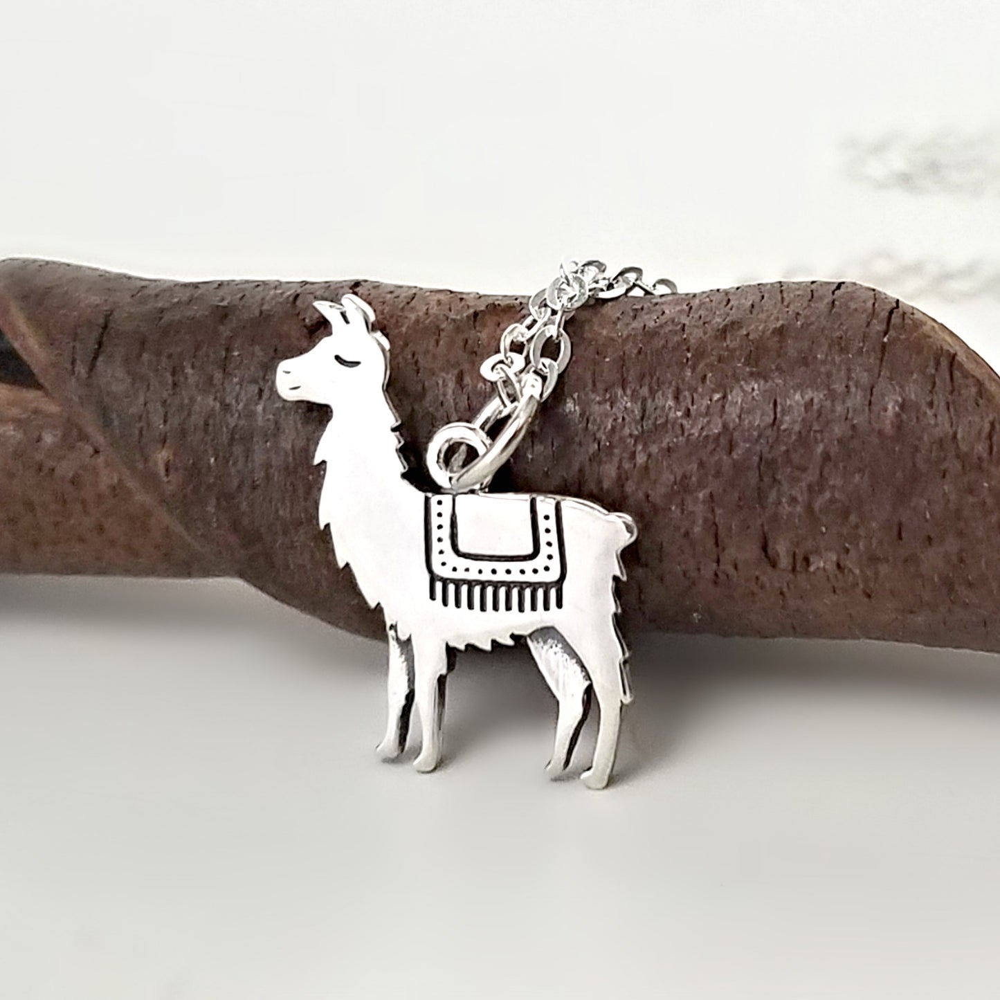 Sterling Silver Llama Charm -- EF0160