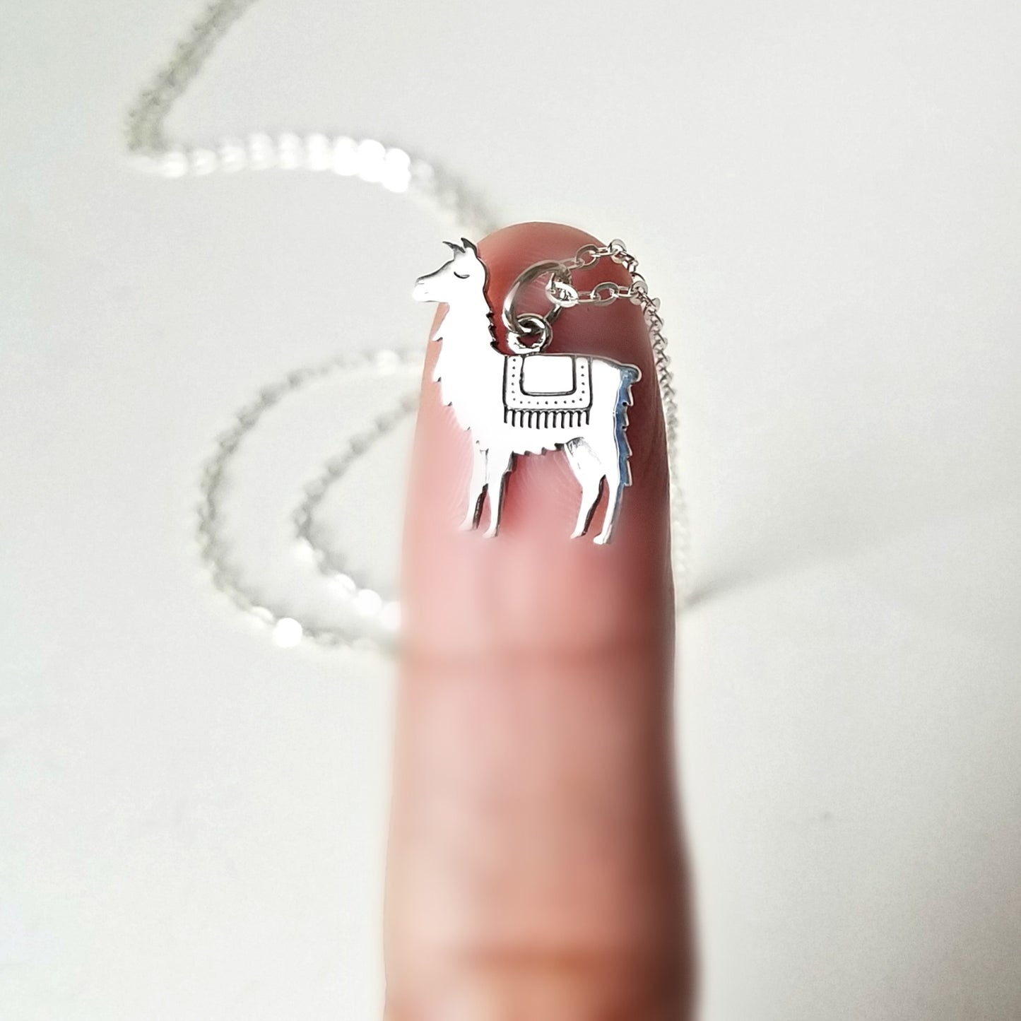 Sterling Silver Llama Charm -- EF0160