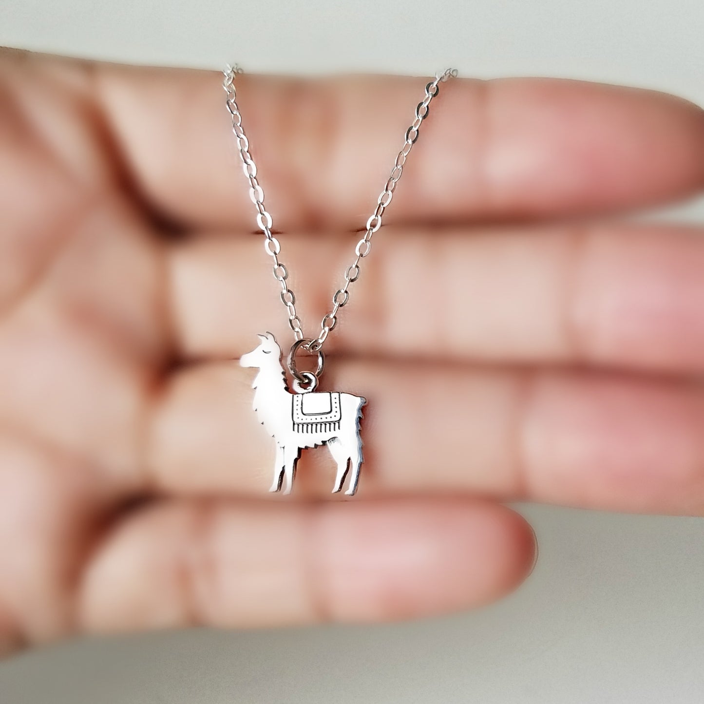 Sterling Silver Llama Charm -- EF0160