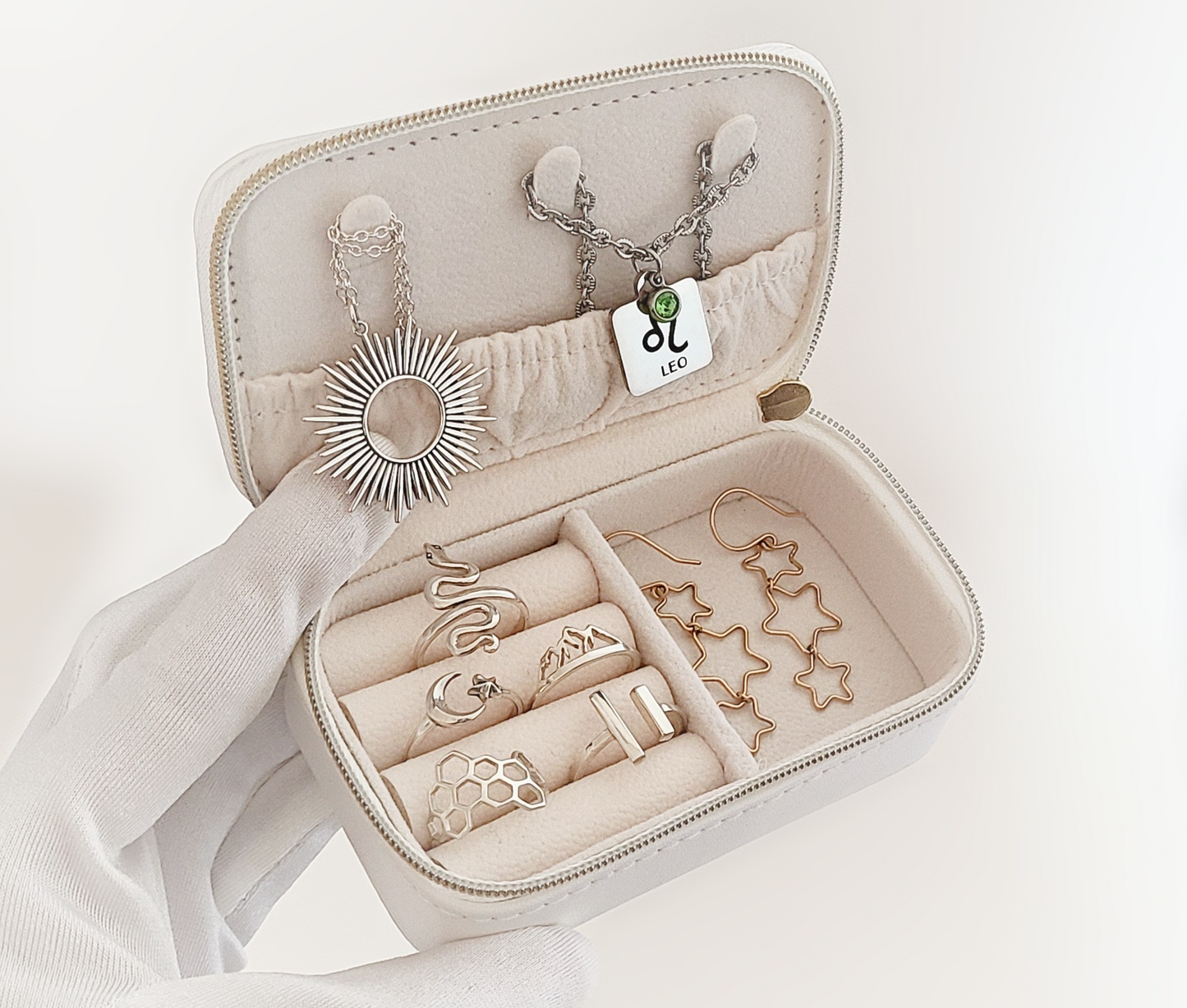 Mini Personalized Jewelry Travel Case