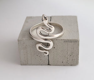 Sterling Silver Adjustable Snake Ring