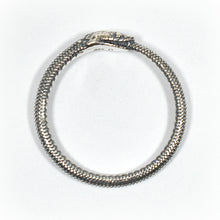Load image into Gallery viewer, Sterling Silver Textured Snake Ring -- EF0014
