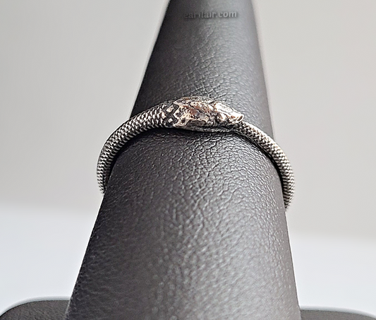 Sterling Silver Textured Snake Ring