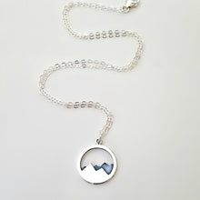 Load image into Gallery viewer, Sterling Silver Oxidized Mountain Charm -- EF0053
