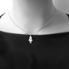 Load image into Gallery viewer, Sterling Silver Robot Charm -- EF0060
