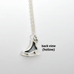 Sterling Silver Ice Skate Charm -- EF0083