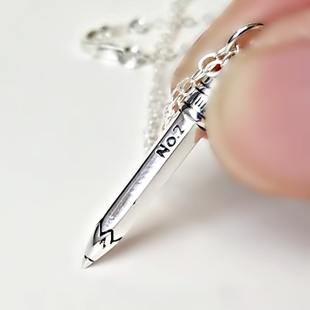 Sterling Silver Pencil Charm -- EF0094