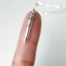 Load image into Gallery viewer, Sterling Silver Pencil Charm -- EF0094
