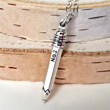 Load image into Gallery viewer, Sterling Silver Pencil Charm -- EF0094
