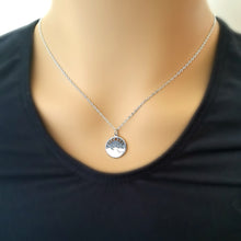Load image into Gallery viewer, Sterling Silver Mountain with Moon Phases Charm -- EF0095
