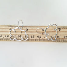 Load image into Gallery viewer, Sterling Silver Cloud Earrings -- E163
