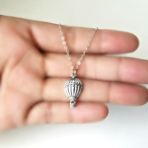 Sterling Silver Hot Air Balloon Charm -- EF0100