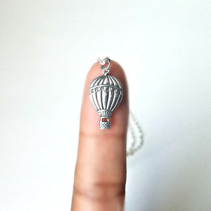 Sterling Silver Hot Air Balloon Charm -- EF0100