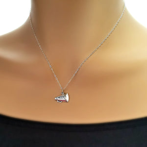 Sterling Silver Cheer Megaphone Charm -- EF0109