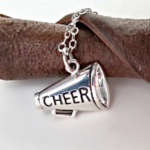 Load image into Gallery viewer, Sterling Silver Cheer Megaphone Charm -- EF0109
