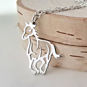 Sterling Silver Horse Charm -- EF0111