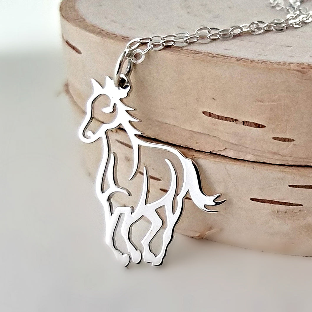Sterling Silver Horse Charm -- EF0111