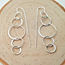 Load image into Gallery viewer, Sterling Silver 5 Circle Ear Threader -- EF0113
