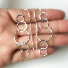Load image into Gallery viewer, Sterling Silver 5 Circle Ear Threader -- EF0113
