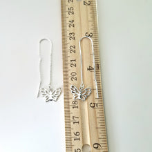 Load image into Gallery viewer, Sterling Silver Butterfly Ear Threaders -- E218

