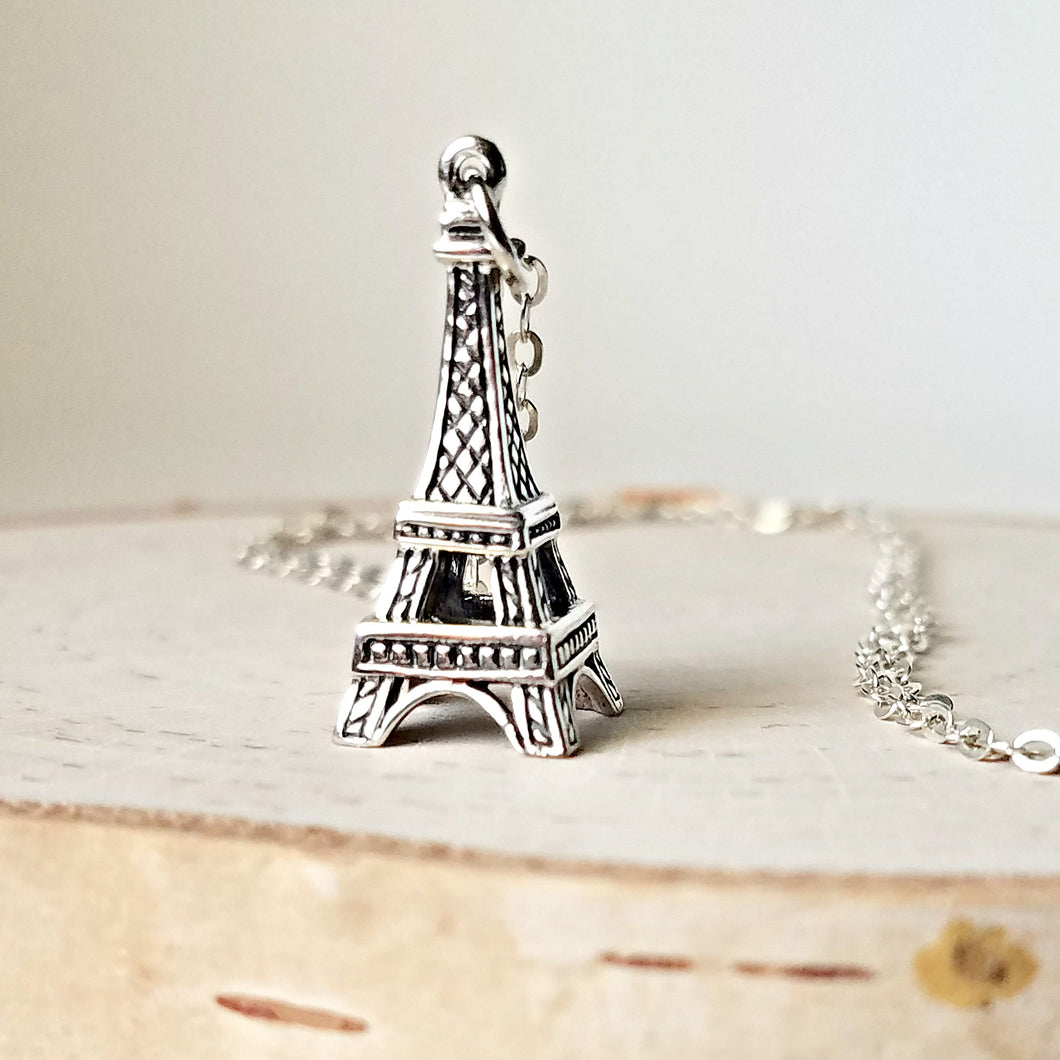 Sterling Silver Eiffel Tower Charm -- EF0119