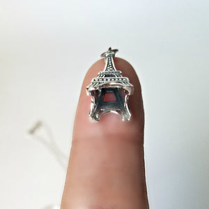 Sterling Silver Eiffel Tower Charm -- EF0119