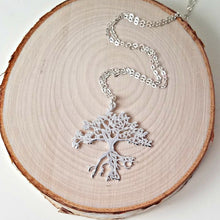 Load image into Gallery viewer, Sterling Silver Tree of Life Pendant -- EF0135
