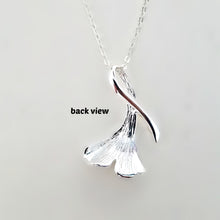 Load image into Gallery viewer, Sterling Silver Ginkgo Leaf Pendant -- EF0141
