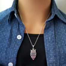 Load image into Gallery viewer, Sterling Silver Owl Pendant -- EF0143
