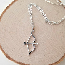 Load image into Gallery viewer, Sterling Silver Bow and Arrow Charm -- EF0153
