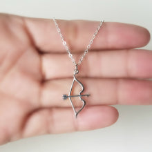 Load image into Gallery viewer, Sterling Silver Bow and Arrow Charm -- EF0153
