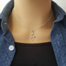 Load image into Gallery viewer, Sterling Silver Bow and Arrow Charm -- EF0153
