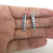 Load image into Gallery viewer, Sterling Silver Moon Phase Post Earrings -- EF0166
