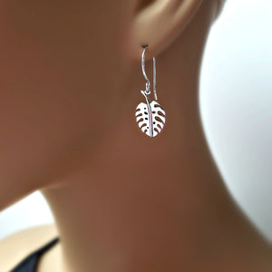 Sterling Silver Monstera Leaf Charm -- EF0169