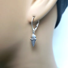Load image into Gallery viewer, Sterling Silver Ice Cream Cone Charm -- EF0175
