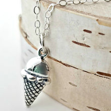 Load image into Gallery viewer, Sterling Silver Ice Cream Cone Charm -- EF0175
