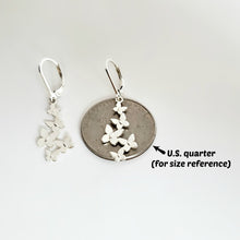 Load image into Gallery viewer, Sterling Silver Butterfly Cluster Earrings -- E258
