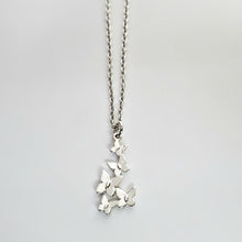 Load image into Gallery viewer, Sterling Silver Butterfly Cluster Earrings -- E258
