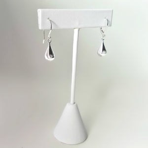 Sterling Silver Elegant Teardrop Dangle Earrings -- E203