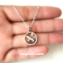 Load image into Gallery viewer, Sterling Silver Flying Raven Charm -- EF0185
