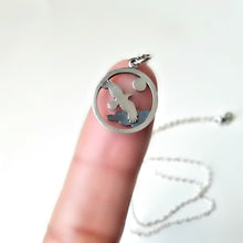 Load image into Gallery viewer, Sterling Silver Flying Raven Charm -- EF0185
