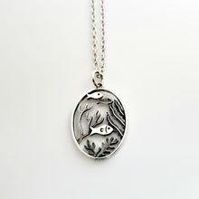 Load image into Gallery viewer, Sterling Silver Underwater Fish Charm -- EF0189
