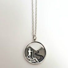 Load image into Gallery viewer, Sterling Silver Hiker Girl Charm -- EF0195
